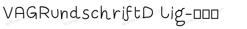 VAGRundschriftD Lig字体转换